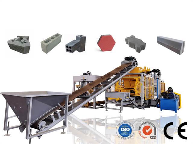 Is it possible to integrate palletizing and packaging systems with an Automatic Concrete Block Machine?