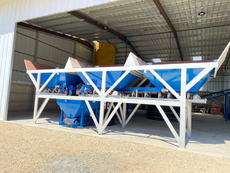 New installation of PL1600 Aggregate batching machine in South Africa